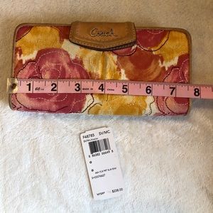 Coach Ashley Floral Wallet, Leather Trim